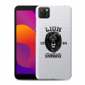 Дизайнерский силиконовый чехол для Huawei Honor 9S Символика льва