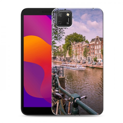 Дизайнерский силиконовый с усиленными углами чехол для Huawei Honor 9S амстердам