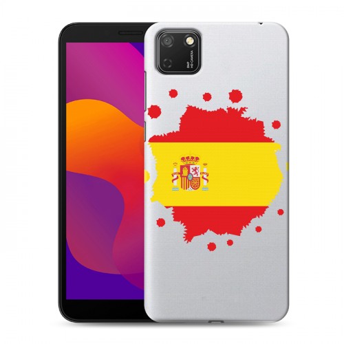 Полупрозрачный дизайнерский силиконовый чехол для Huawei Honor 9S флаг Испании