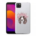 Полупрозрачный дизайнерский силиконовый чехол для Huawei Honor 9S Прозрачные собаки