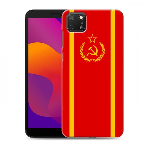 Дизайнерский силиконовый чехол для Huawei Honor 9S Флаг СССР