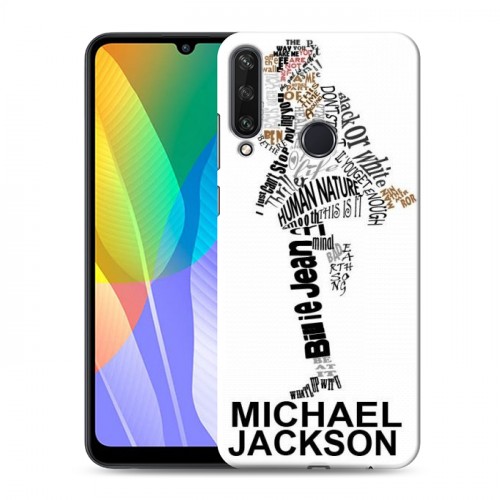 Дизайнерский пластиковый чехол для Huawei Y6p Майкл Джексон