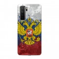 Дизайнерский силиконовый с усиленными углами чехол для Huawei Honor 30S Российский флаг и герб
