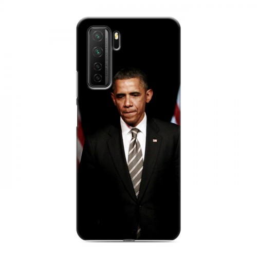 Дизайнерский силиконовый с усиленными углами чехол для Huawei Honor 30S Барак Обама