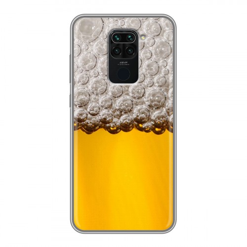 Дизайнерский силиконовый чехол для Xiaomi RedMi Note 9 Пузырьки пива