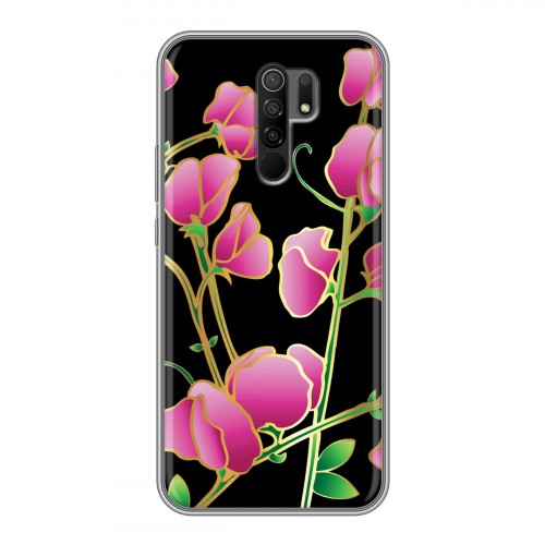 Дизайнерский силиконовый чехол для Xiaomi RedMi 9 Люксовые цветы