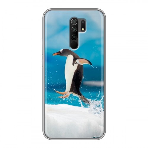 Дизайнерский пластиковый чехол для Xiaomi RedMi 9 Пингвины