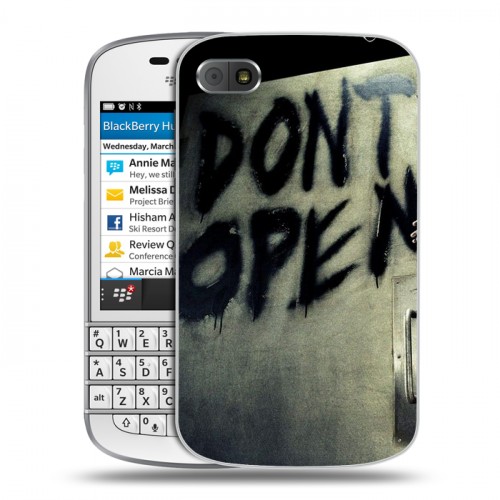 Дизайнерский пластиковый чехол для BlackBerry Q10 Ходячие Мертвецы