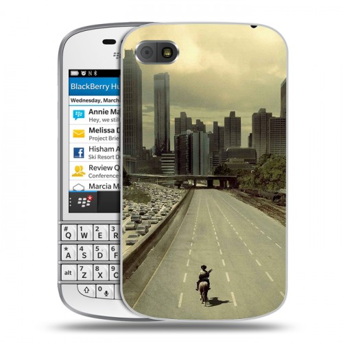 Дизайнерский пластиковый чехол для BlackBerry Q10 Ходячие Мертвецы