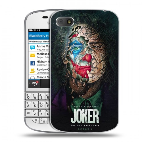 Дизайнерский пластиковый чехол для BlackBerry Q10 Джокер