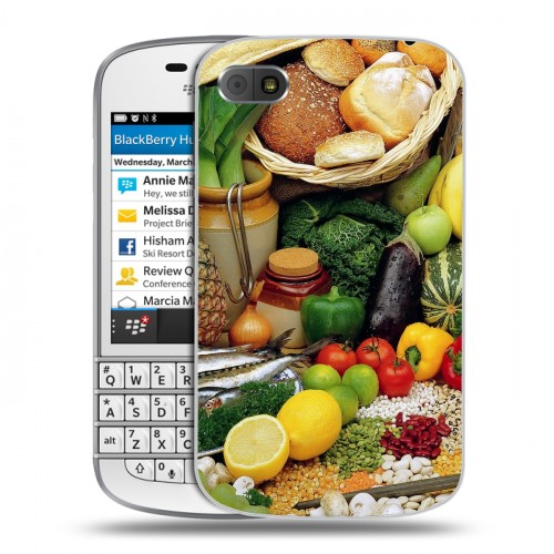Дизайнерский пластиковый чехол для BlackBerry Q10 Овощи