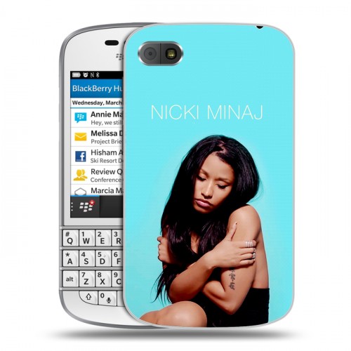 Дизайнерский пластиковый чехол для BlackBerry Q10 Ники Минаж