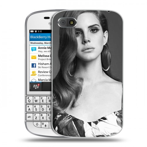 Дизайнерский пластиковый чехол для BlackBerry Q10 Лан Дел Рей