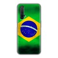 Дизайнерский силиконовый чехол для Realme X3 SuperZoom Флаг Бразилии
