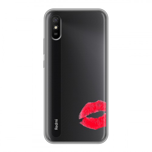 Полупрозрачный дизайнерский пластиковый чехол для Xiaomi RedMi 9A Прозрачные поцелуи