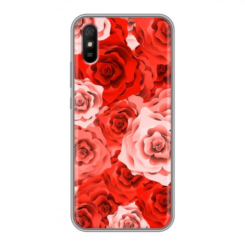 Дизайнерский силиконовый чехол для Xiaomi RedMi 9A Органические цветы