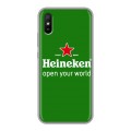 Дизайнерский силиконовый чехол для Xiaomi RedMi 9A Heineken