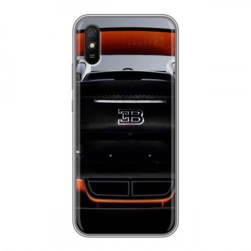 Дизайнерский силиконовый чехол для Xiaomi RedMi 9A Bugatti