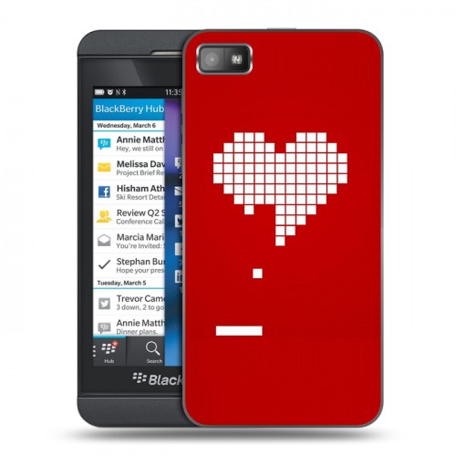 Дизайнерский пластиковый чехол для BlackBerry Z10 День Святого Валентина