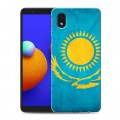 Дизайнерский пластиковый чехол для Samsung Galaxy A01 Core Флаг Казахстана