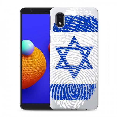 Дизайнерский пластиковый чехол для Samsung Galaxy A01 Core Флаг Израиля