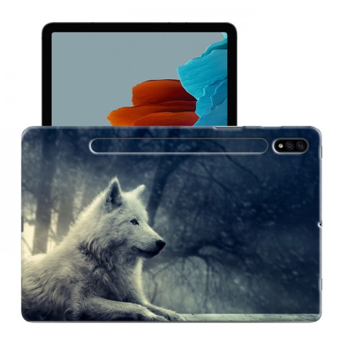 Дизайнерский пластиковый чехол для Samsung Galaxy Tab S7 Волки