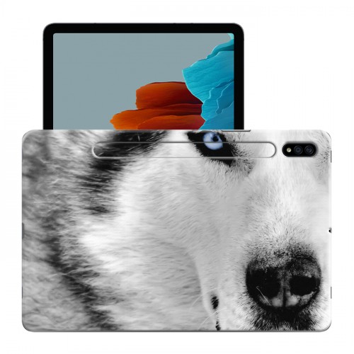Дизайнерский силиконовый с усиленными углами чехол для Samsung Galaxy Tab S7 Волки