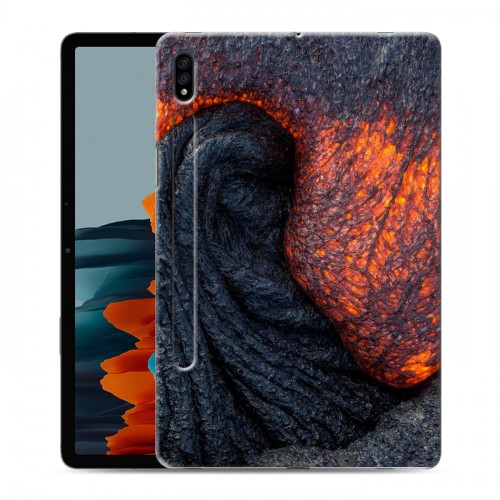 Дизайнерский силиконовый чехол для Samsung Galaxy Tab S7 вулкан