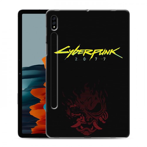 Дизайнерский силиконовый чехол для Samsung Galaxy Tab S7 Cyberpunk 2077