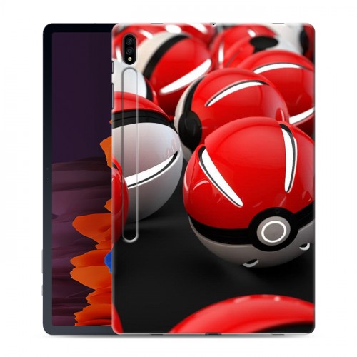 Дизайнерский силиконовый чехол для Samsung Galaxy Tab S7 Plus Pokemon Go
