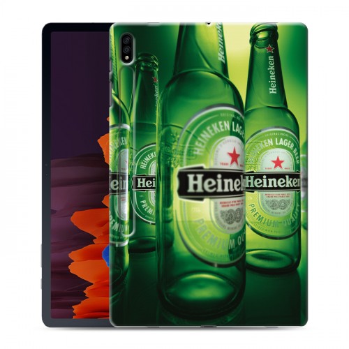 Дизайнерский силиконовый чехол для Samsung Galaxy Tab S7 Plus Heineken