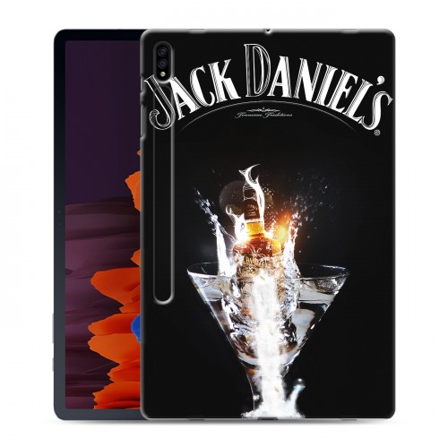 Дизайнерский силиконовый чехол для Samsung Galaxy Tab S7 Plus Jack Daniels