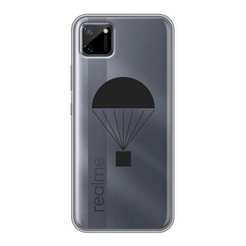 Полупрозрачный дизайнерский пластиковый чехол для Realme C11 Армия
