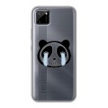Полупрозрачный дизайнерский пластиковый чехол для Realme C11 Прозрачные панды - смайлики