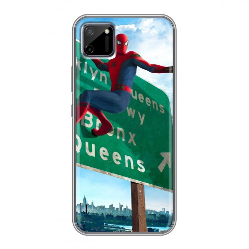 Дизайнерский силиконовый чехол для Realme C11 Человек - паук