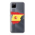Полупрозрачный дизайнерский силиконовый чехол для Realme C11 флаг Испании