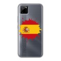 Полупрозрачный дизайнерский пластиковый чехол для Realme C11 флаг Испании
