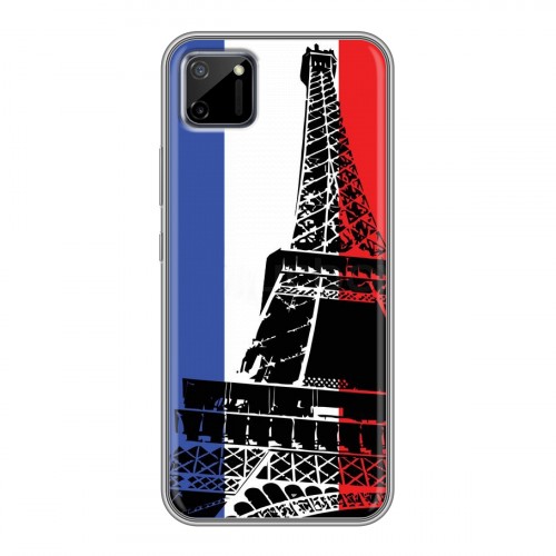 Дизайнерский пластиковый чехол для Realme C11 Флаг Франции