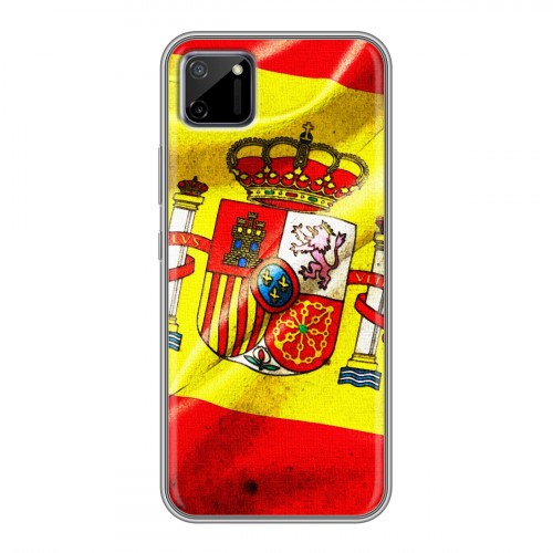 Дизайнерский силиконовый чехол для Realme C11 Флаг Испании