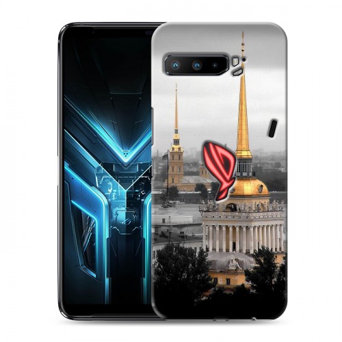 Дизайнерский силиконовый с усиленными углами чехол для ASUS ROG Phone 3 Санкт-Петербург