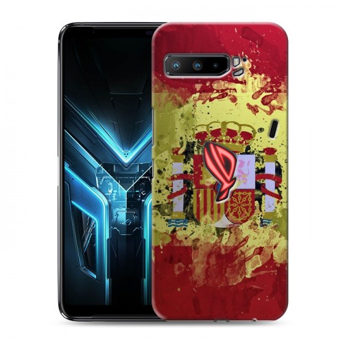 Дизайнерский силиконовый с усиленными углами чехол для ASUS ROG Phone 3 флаг Испании
