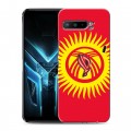 Дизайнерский силиконовый с усиленными углами чехол для ASUS ROG Phone 3 флаг Киргизии