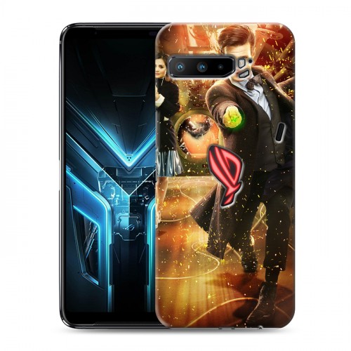 Дизайнерский силиконовый с усиленными углами чехол для ASUS ROG Phone 3 Доктор Кто