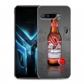 Дизайнерский силиконовый с усиленными углами чехол для ASUS ROG Phone 3 Budweiser