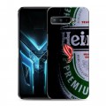 Дизайнерский силиконовый с усиленными углами чехол для ASUS ROG Phone 3 Heineken