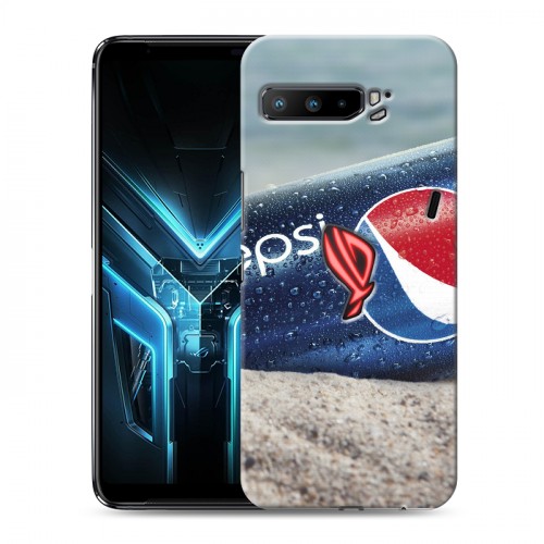 Дизайнерский силиконовый с усиленными углами чехол для ASUS ROG Phone 3 Pepsi