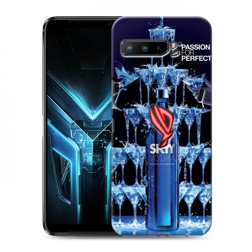 Дизайнерский силиконовый с усиленными углами чехол для ASUS ROG Phone 3 Skyy Vodka