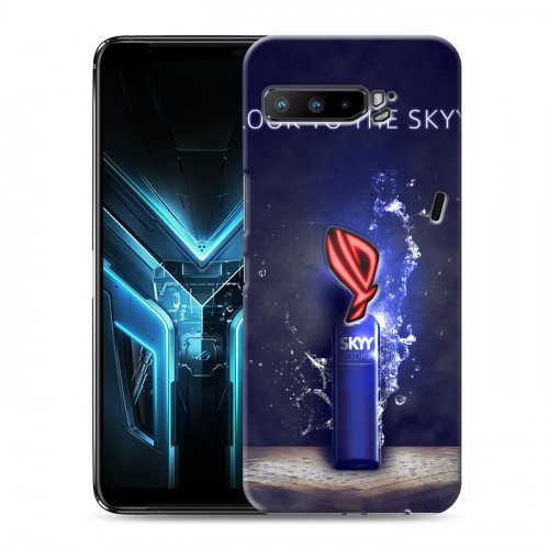 Дизайнерский силиконовый с усиленными углами чехол для ASUS ROG Phone 3 Skyy Vodka