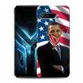 Дизайнерский силиконовый с усиленными углами чехол для ASUS ROG Phone 3 Барак Обама