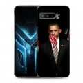Дизайнерский силиконовый с усиленными углами чехол для ASUS ROG Phone 3 Барак Обама
